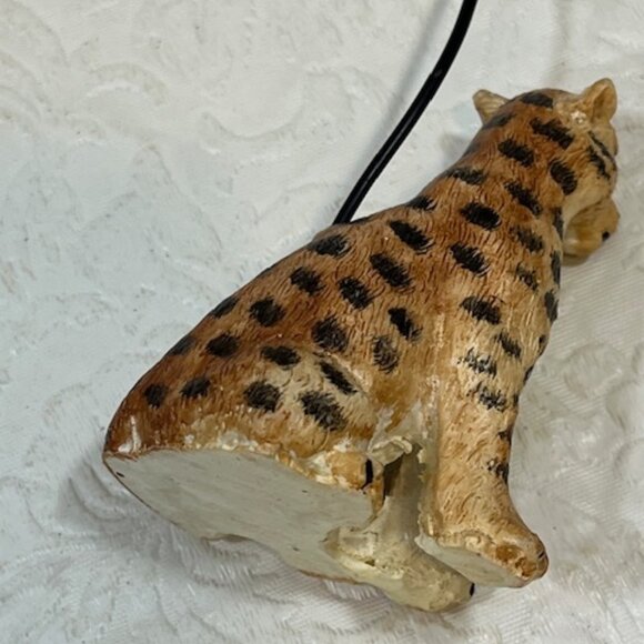 VTG Cheetah Elephant Photo Notecard Wire Holders Hangers Office Home 6.5"Tall - Picture 6 of 13